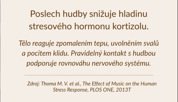 Hudba tlumí stres