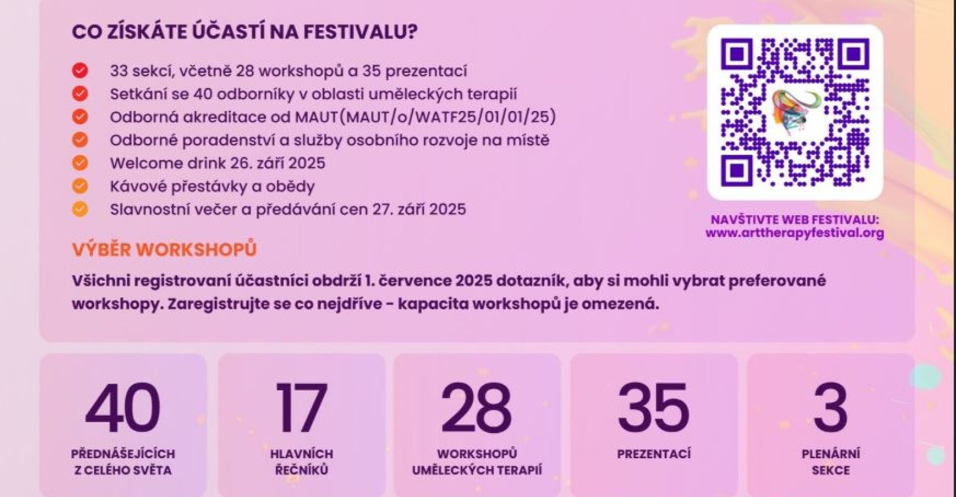 SVĚTOVÝ FESTIVAL UMĚLECKÝCH TERAPIÍ